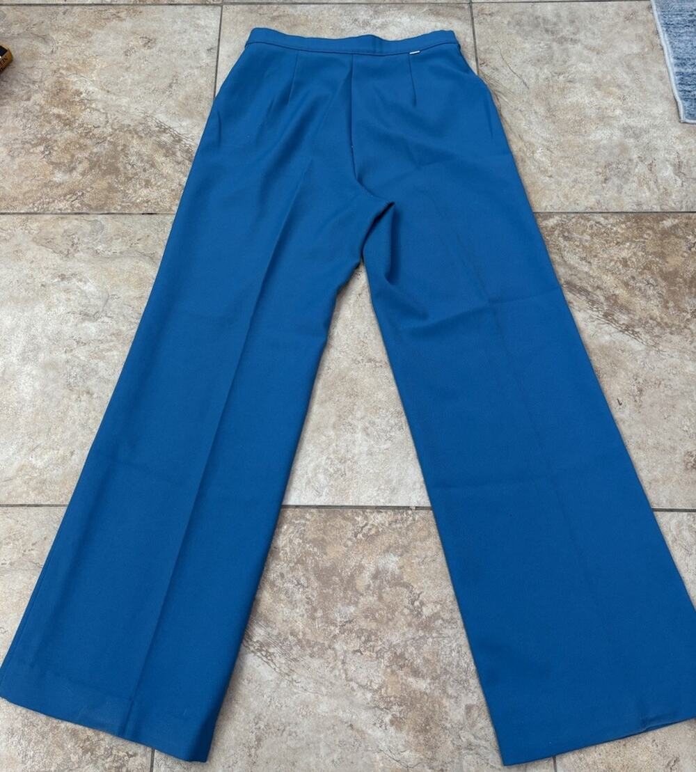 Levi Strauss Vintage 70s Retro Classic Womens 28 Turquoise High Waisted Pants